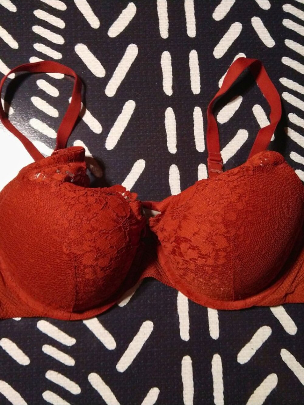 Auden Orange Push Up Bra
